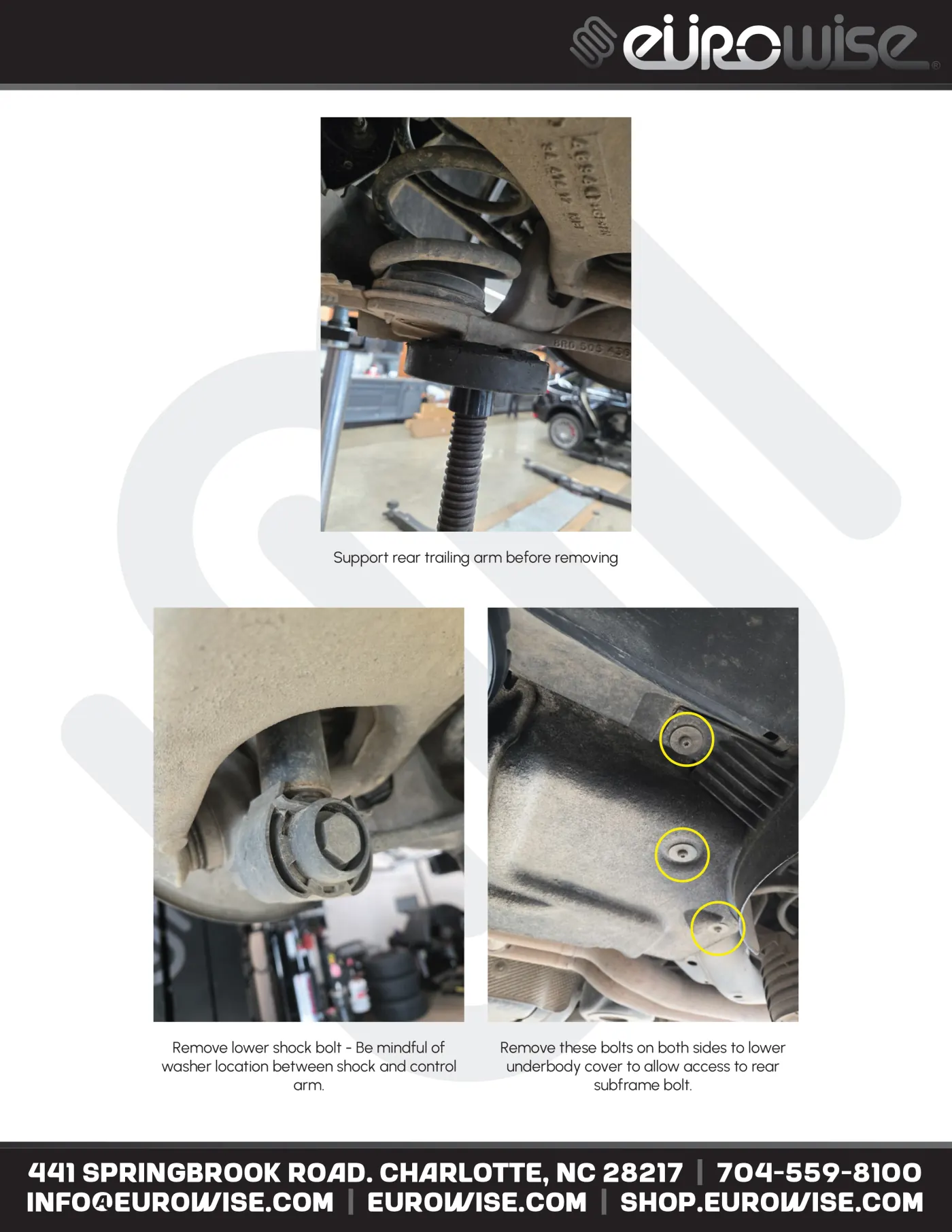 Eurowise Macan Lift Kit Instruction Manual — page 11 of 16