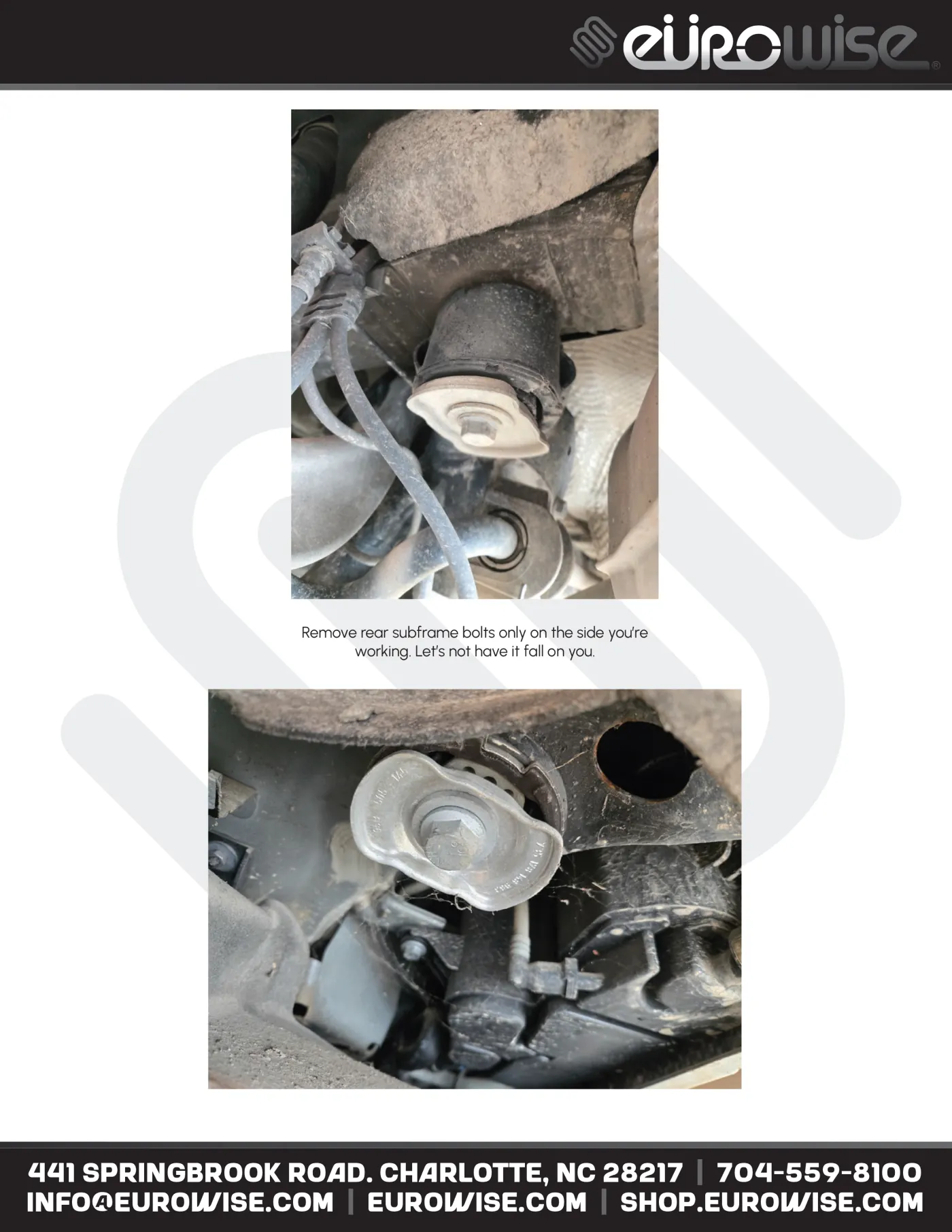 Eurowise Macan Lift Kit Instruction Manual — page 12 of 16
