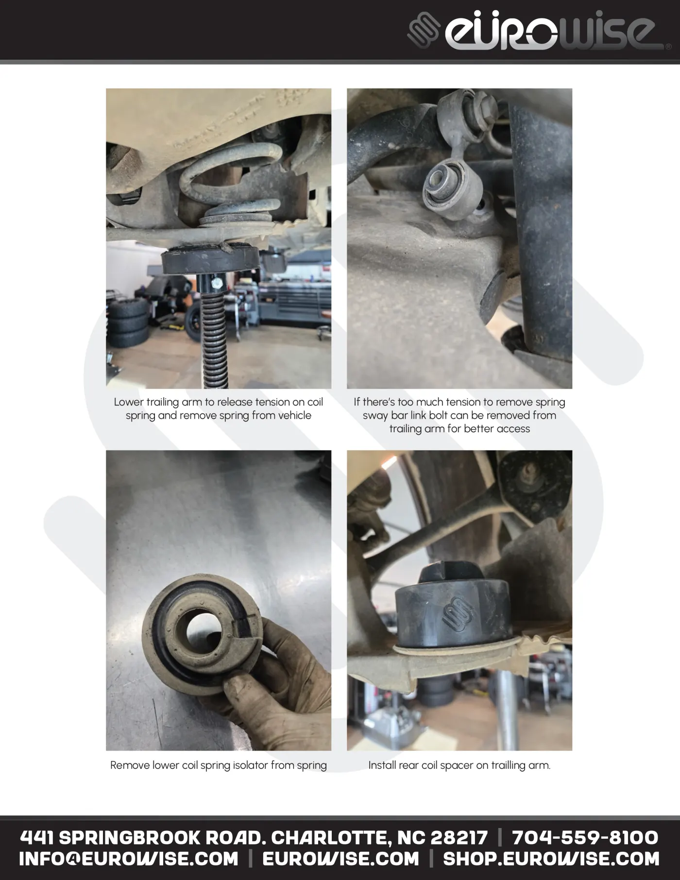 Eurowise Macan Lift Kit Instruction Manual — page 13 of 16