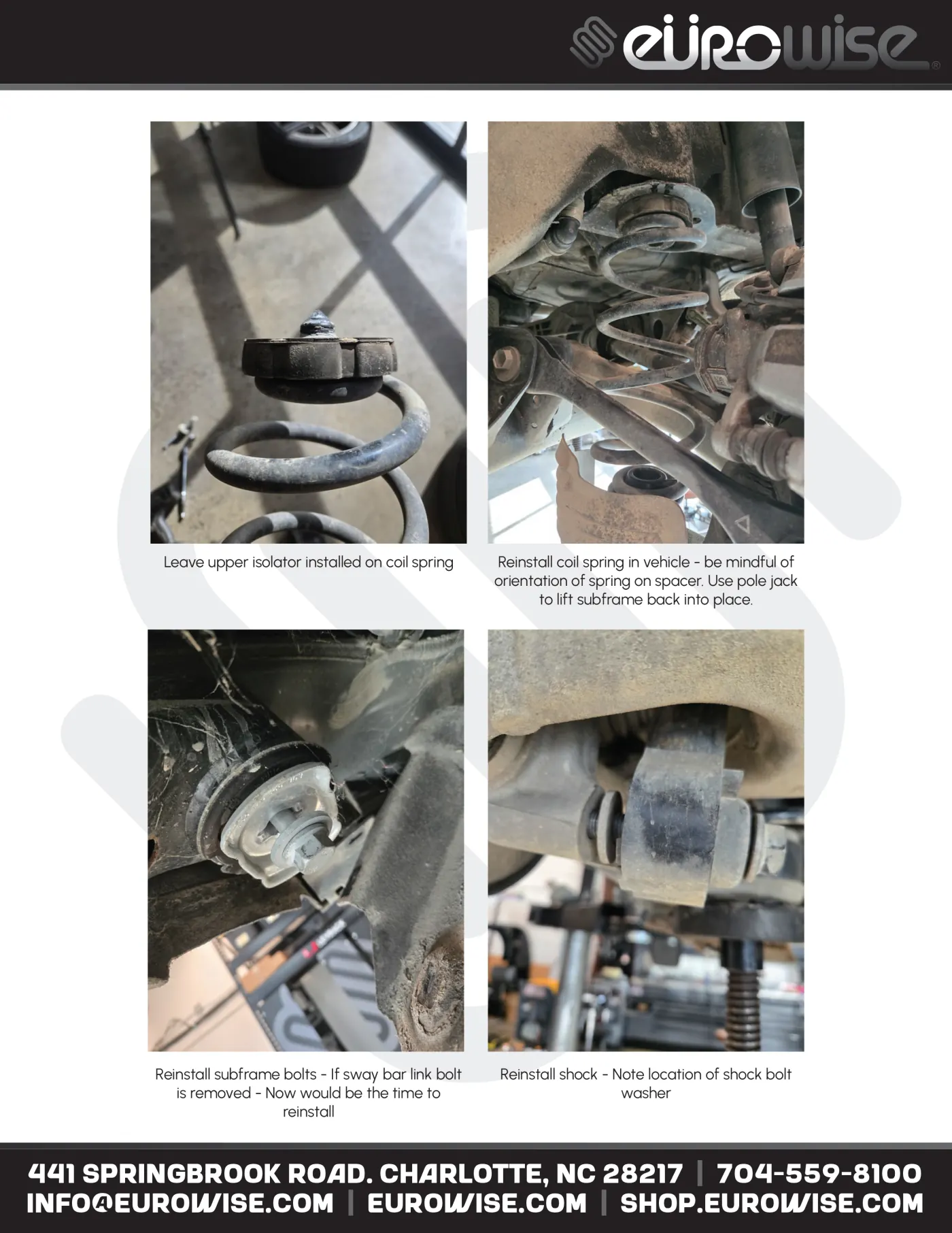 Eurowise Macan Lift Kit Instruction Manual — page 14 of 16