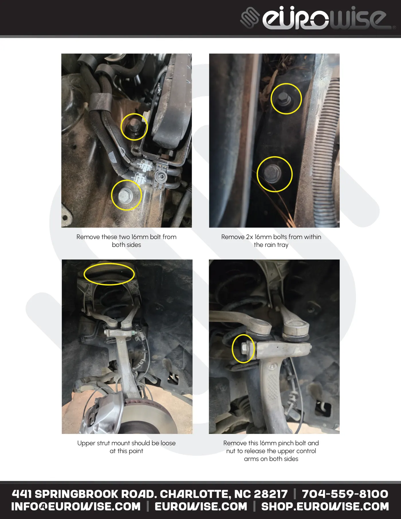 Eurowise Macan Lift Kit Instruction Manual — page 4 of 16