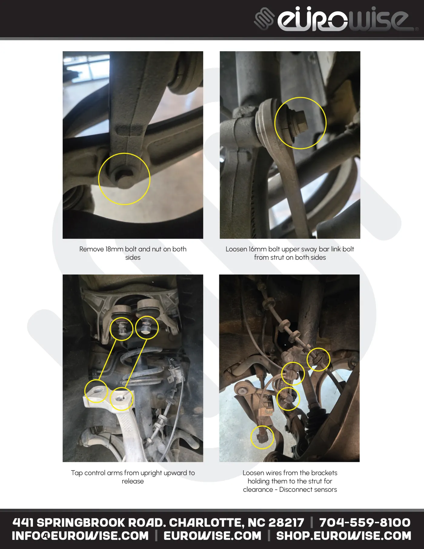 Eurowise Macan Lift Kit Instruction Manual — page 5 of 16