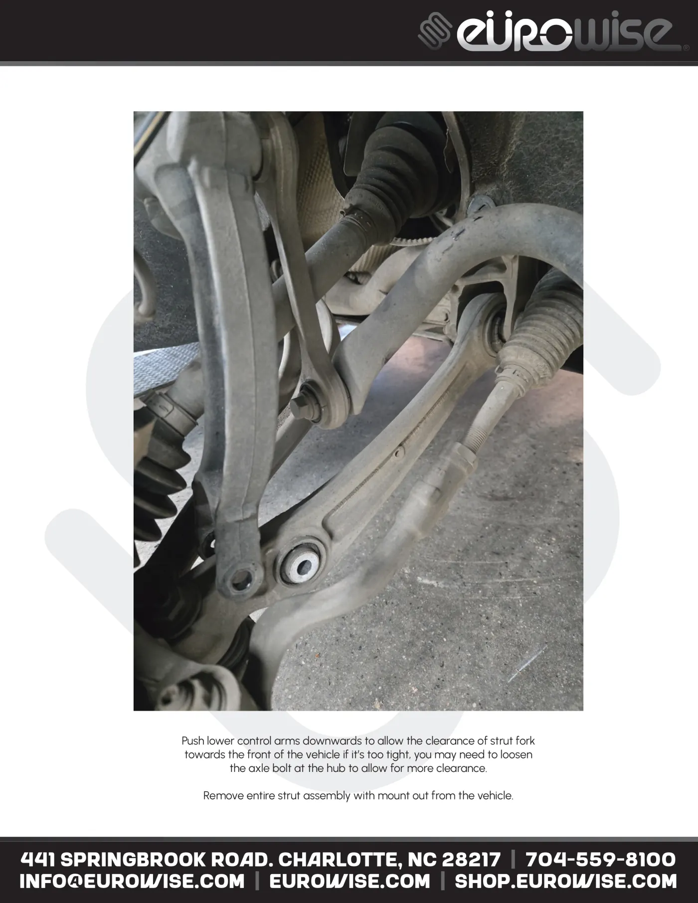 Eurowise Macan Lift Kit Instruction Manual — page 6 of 16