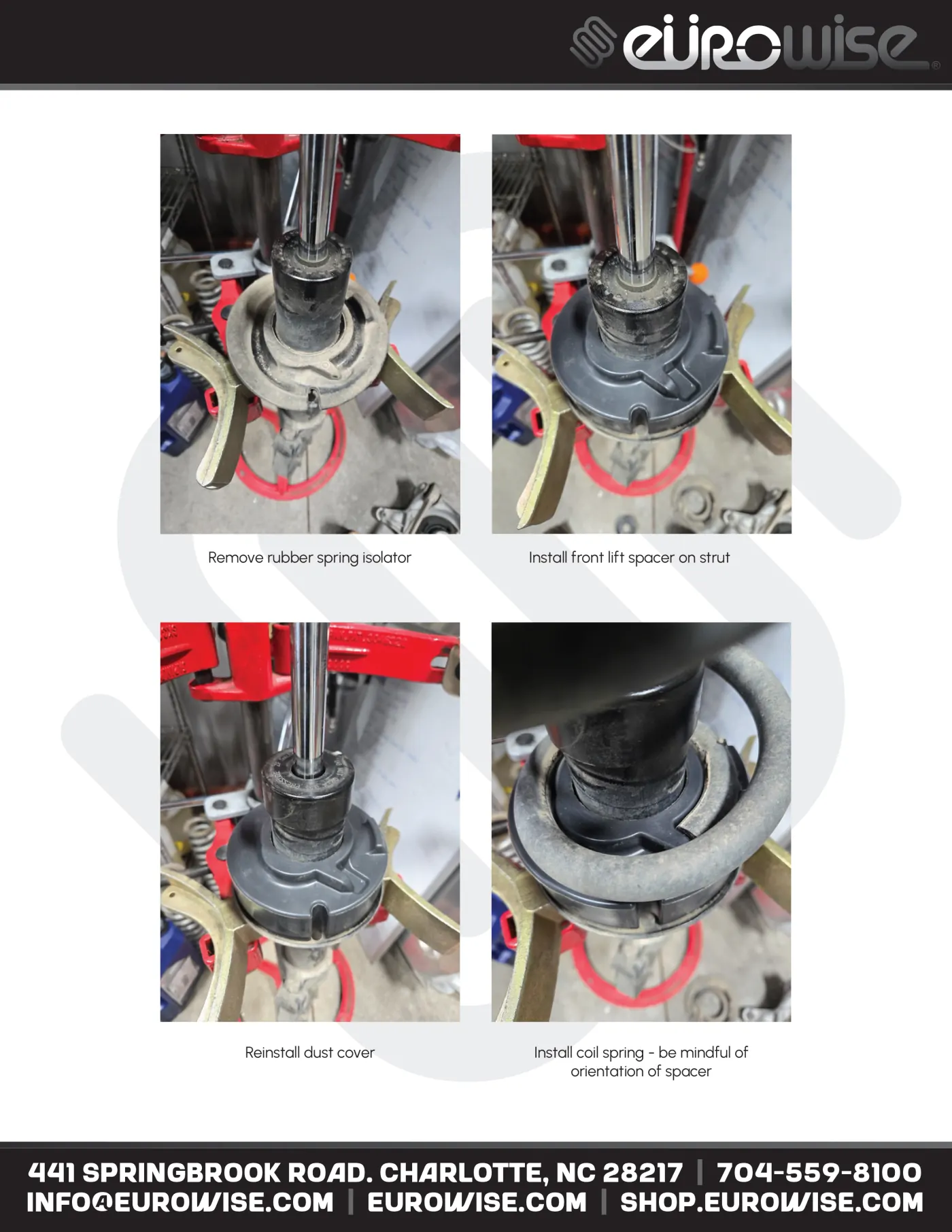 Eurowise Macan Lift Kit Instruction Manual — page 8 of 16