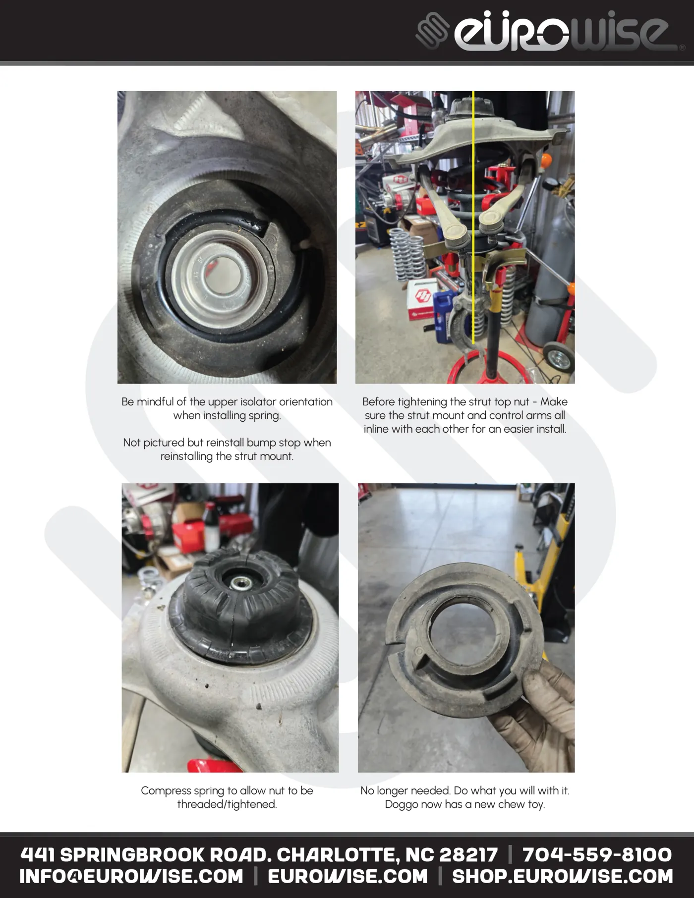 Eurowise Macan Lift Kit Instruction Manual — page 9 of 16
